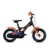 Kinderfahrrad in schwarz 12 Zoll für Kinder ab 2 Jahren – ideales erstes Fahrrad mit Stützrädern